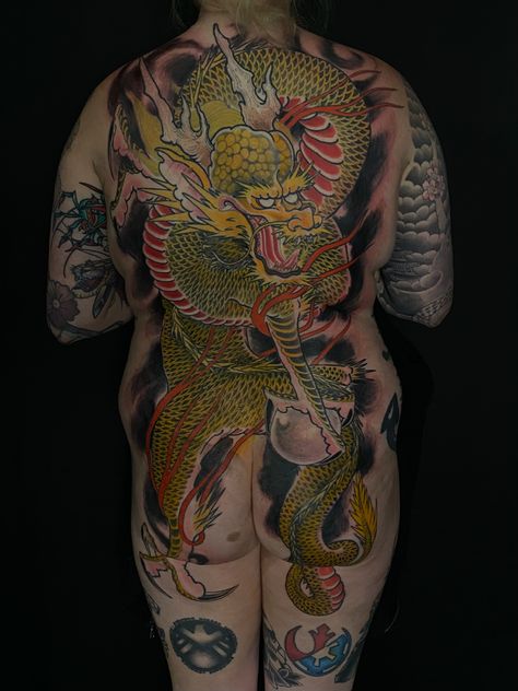 Japanese Dragon best Japanese tattoo San Diego full backpiece Nes Tattoo, Best Japanese Tattoo, Japanese Dragon Tattoo, Japanese Dragon, Dragon Tattoo, Japanese Tattoo, I Tattoo, San Diego, Tattoos