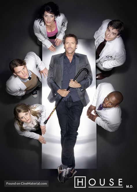 "House M.D." (2004) movie poster House And Wilson, Omar Epps, Tv Show House, Lisa Edelstein, House Cast, Robert Sean Leonard, Gregory House, Jesse Spencer, House Md