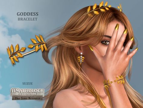 The Sims Resource - SIMythology Goddess Bracelet Sims 4 Cc Goddess Clothes, Roman Sims 4 Cc, Ts4 Greek Cc, Sims 4 Cc Greek Goddess, Sims 4 Roman Cc, Sims 4 Ancient Greek Cc, Sims 4 Greek Mythology Cc, Sims 4 Goddess Cc, Sims 4 Greek Cc