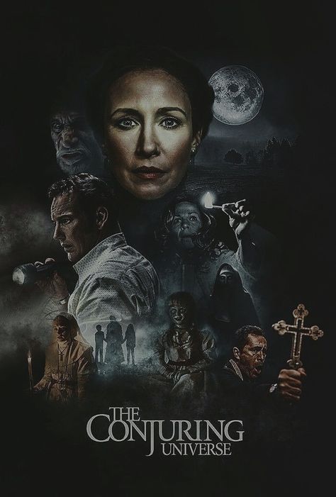 The Conjuring Poster, The Conjuring Aesthetic, The Conjuring Universe, Ed E Lorraine Warren, Conjuring Universe, Sam Trick R Treat, Lorraine Warren, Posters Aesthetic, Trick R Treat