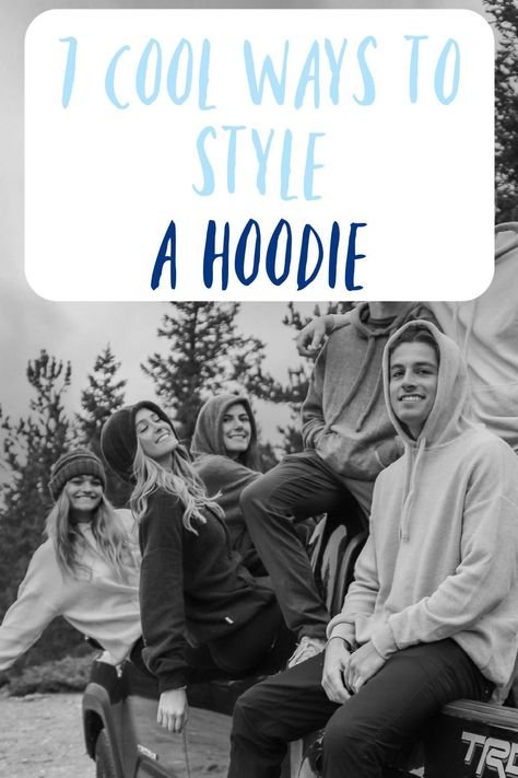 A look at a variety of cool and fashion savvy ways to style a hoodie. Hoodies are always cool but they just got better with these fabulous style hacks Hoodie And Jeans Outfit Aesthetic, How To Style A Hoodie With Jeans, How To Style A Hoodie, Ways To Style A Hoodie, Style A Hoodie, Mommy Jeans, Hoody Outfits, Charity Shop Finds, Unisex Looks