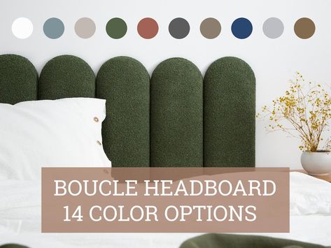 TaupeHome - Etsy Moroccan Headboard, Boucle Headboard, A Frame Playhouse, Bohemian Headboard, Cool Headboards, Boho Headboard, Head Board, Cushion Headboard, Upholstery Foam