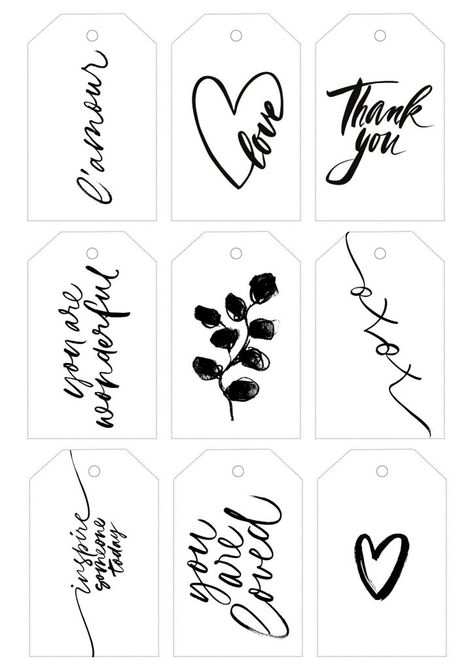 Printable Name and message Christmas Gift Tags Free Tag Templates Printable, Gift Name Tags, Traditional Housewarming Gifts, Gift Tag Template Printable, Christmas Gift Tags Template, Pretty Gift Wrapping Ideas, Christmas Gift Tags Free, Recipe Cards Printable Free, Name Tag Templates