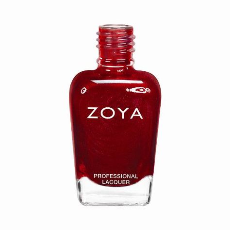 Zoya Lacquer Elisa - ZP632 Crimson Red. Zoya Nail Polish Colors, Healthy Nail Polish, Natural Nail Polish, Olive Skin Tone, Zoya Nail, Zoya Nail Polish, Nail Polish Brands, Happy Nails, Red Nail Polish