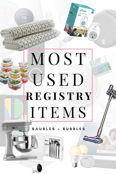 Wondering what to put on your wedding registry? Here are our most used products! The items from our wedding registry have helped to make our new house a home. Home Registry Ideas, Wedding Registry Ideas Amazon, Housewarming Registry List, Amazon Registry Wedding, Amazon Wedding Registry Ideas, Wedding Registry Amazon, Bridal Registry Ideas, Bridal Shower Registry Ideas, Wedding Registry Must Haves