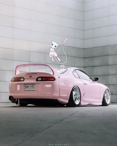 So dope 🔥🔥🔥;    #jdm #skyline #supra #nismo #Silvia #nissan #japan #jdmlifestyle #suprafactory #toyota86 #toyotasupra #r34 #gtr #rx7 #rx7club #stance #anime #animeedits #animeaesthetic #pokemon #pikachu #s15 #s14 Supra Mk4, Toyota Supra Mk4, Mitsubishi Evo, Nissan Gtr Skyline, Street Racing Cars, Ae86, Car Mods, Pink Car, Pretty Cars