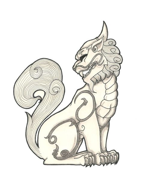 Pixiu Chinese Tattoo, Pixiu Mythical Creatures, Chinese Monster, Chinese Mystical Creatures, Chinese Mythology Creatures, Hybrid Creature, Arts Quotes, Chinese Drawing, Legendary Monsters