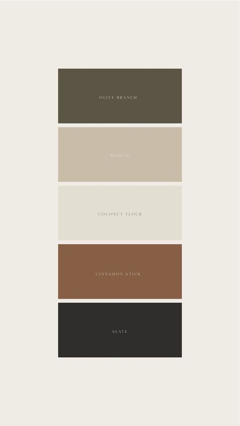 Neutral Colour Palette Aesthetic, Dark Academia Home Color Palette, Grey And Brown Home Decor, Organic Modern Wall Color, Apartment Theme Ideas Color Schemes, White Oak Color Palette, Home Design Color Palettes, Moody Home Color Palette, Earthy Accent Wall