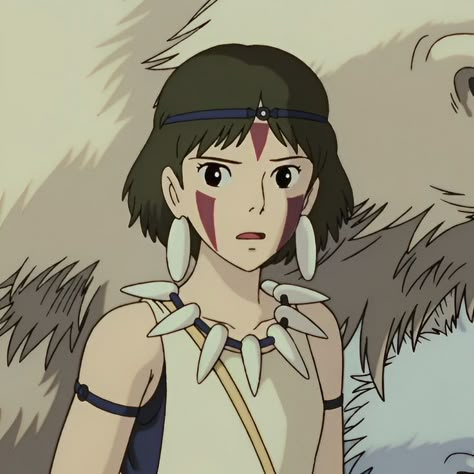 San Princess Mononoke Icon, Princess Mononoke Pfp, Princes Mononoke, Studio Ghibli Princess Mononoke, Anime Hug, Personajes Studio Ghibli, Studio Ghibli Characters, Ghibli Studio, Studio Ghibli Movies