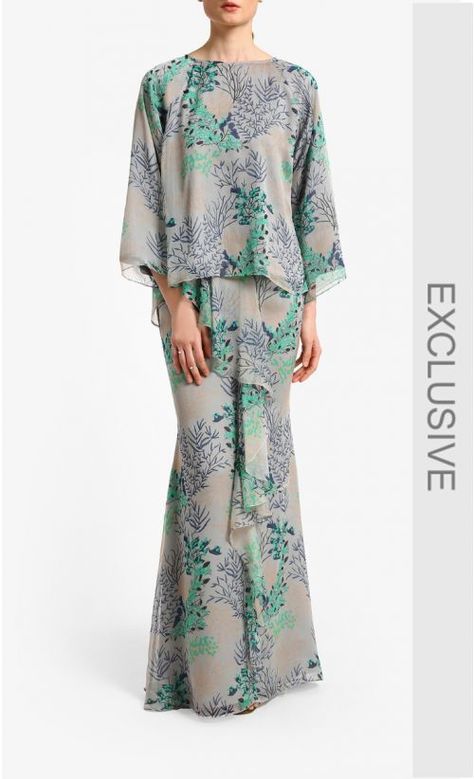 Printed Kurung Design, Baju Raya Ideas Modern, Design Baju Raya, Batik Kurung, Baju Kurung Moden Style, Raya Design, Kurung Modern, Kebaya Modern Dress, Baju Kurung Moden