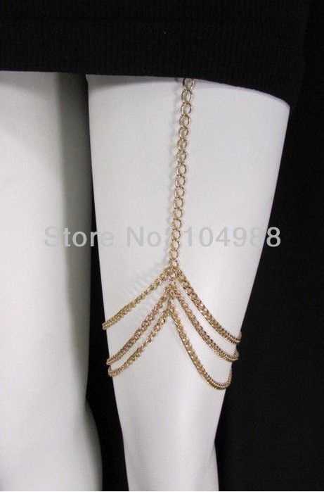 Chain Garter, Thigh Garters, Gold Garter, Thigh Garter, Thigh Chain, Leg Garter, Leg Chain, Gold Legs, Chains Jewelry