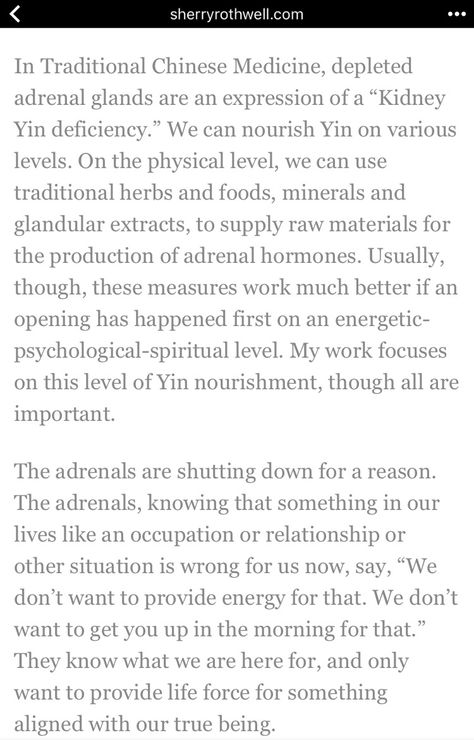 Listen to your body, it knows. Kidney yin deficiency, depleted adrenal glands, TCM. Yin Deficiency, Adrenal Glands, Adrenal Fatigue, Traditional Chinese Medicine, Chinese Medicine, Listening To You, Medicine, Mindfulness, Health