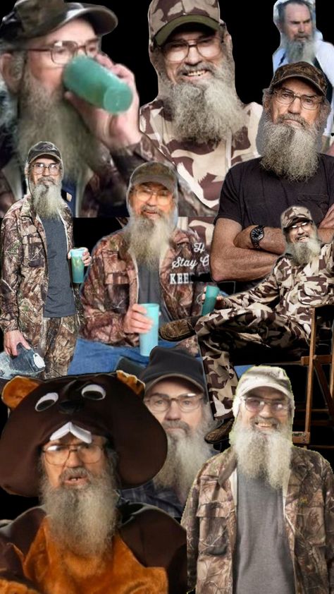 #SiRobertson#DuckDynasty#Country#camo County Wallpaper, Si Robertson, Duck Dynasty Family, Uncle Si, Camo Life, Southern Aesthetic, Camo Wallpaper, Country Jokes, Hunting Humor