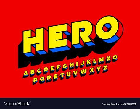 Comic Book Typography, Superhero Graphic Design, Comic Book Graphic Design, Comic Logo Design, Superhero Bingo, Superhero Font, Comic Book Font, Police Design, Fathers Day Post