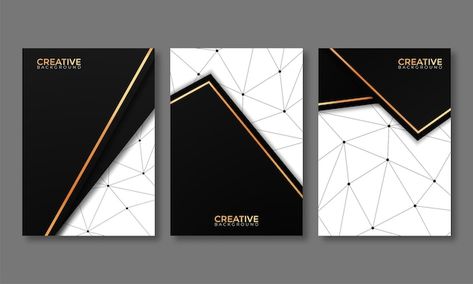 Free vector modern black and white cover... | Free Vector #Freepik #freevector #geometric-layout #business-book #business-layout #abstract-layout Black Book Cover Design, Book Cover Design Aesthetic, Black And White Book Cover, Cover Page Design Ideas, Notebook Cover Design Ideas, Modern Book Cover Design, Notebook Cover Page, Geometric Layout, Business Layout