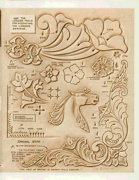 Geo stamping: Diy Leather Working, Leather Tutorial, Leather Artist, Leather Working Patterns, Leather Working Tools, Leather Tooling Patterns, Tooling Patterns, Leather Engraving, Leather Craft Patterns