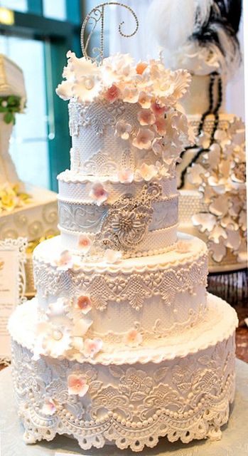 TORTE The Wedding Cake, Vintage Lace Weddings, Lace Wedding Cake, Amazing Wedding Cakes, Gorgeous Wedding Cake, Cake Lace, Custom Wedding Cakes, Elegant Cakes, Wedding Cake Inspiration