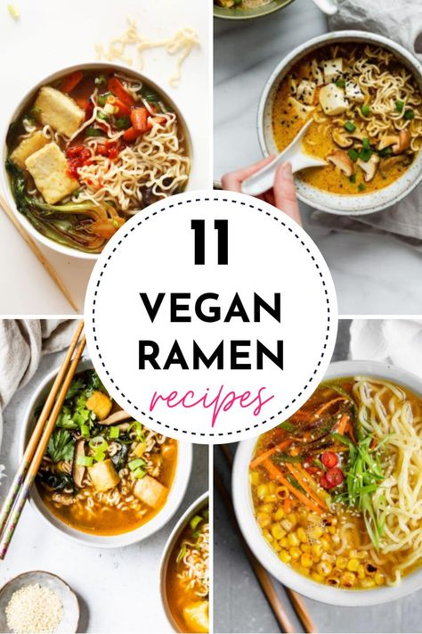 Vegan Ramen Noodle Recipes, Easy Vegan Ramen, Vegetarian Ramen Recipe, Tofu Mushroom, Vegan Ramen Recipes, Vegan Noodles Recipes, Vegetable Ramen, Healthy Ramen, Vegetarian Ramen