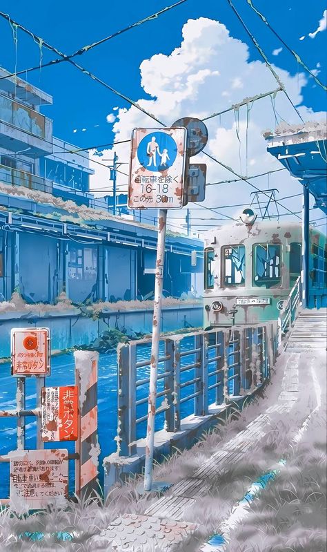 Anime City, Scenery Pictures, Anime Backgrounds Wallpapers, Watercolor Wallpaper, Fantasy Art Landscapes, Cool Sketches, Landscape Illustration, 판타지 아트, Environment Concept Art