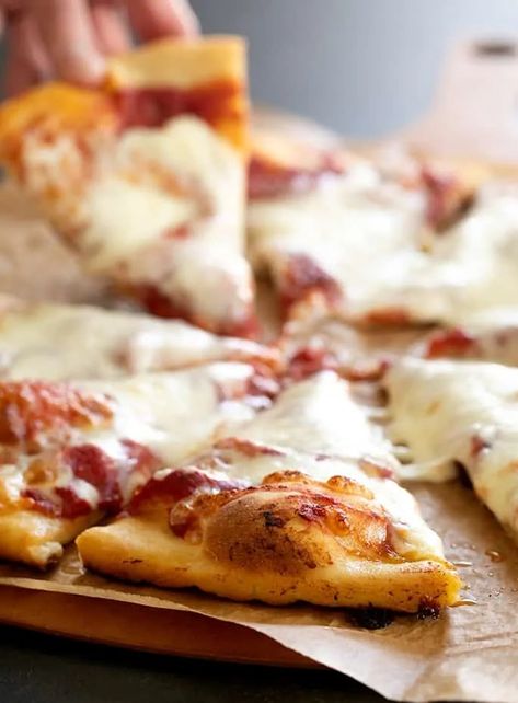 Basic Gluten Free Pizza Dough | bring back pizza night Gf Pizza Dough Recipe, Gf Pizza Crust Recipe, Gf Pizza Crust, Gluten Free Pizza Dough Recipe, Gluten Free Pizza Crust Recipe, Gluten Free Bread Flour, Gf Pizza, Gluten Free Pizza Recipes, Gluten Free Pizza Dough