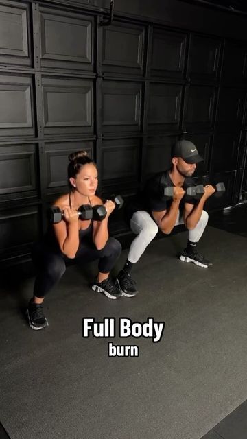 DJ & Sarah, RN BSN on Instagram: "full body dumbbell only 🔥 quick and effective 💪🏾 do each exercise 10-12 reps and do 4 rounds both sides" Squat Technique, Full Body Dumbbell, Back And Shoulder Workout, Ab Core Workout, Resistance Band Exercises, Bodyweight Workout Beginner, Free Workouts, Shoulder Workout, Outdoor Workouts