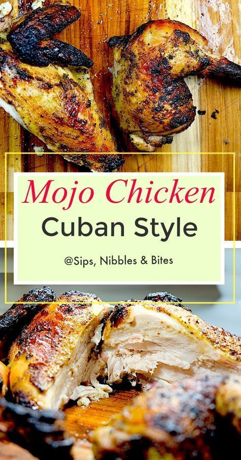 Cuban Mojo Chicken, Mojo Chicken, Cuban Mojo, Cuban Dishes, Cuban Cuisine, Cuban Style, Grilled Meats, Recipes Yummy, Recipes Delicious