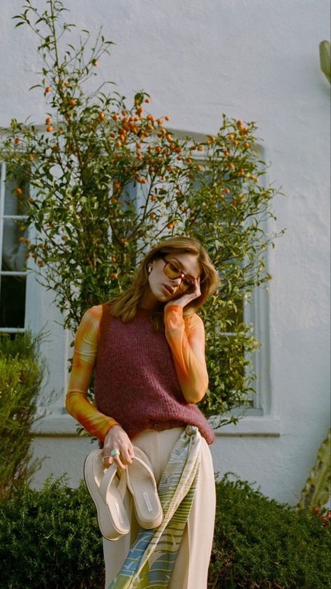 Olivia Rouyre, Groovy Clothes, Outfits 2022, Hippie Outfits, Knit Fashion, Dressed Down, Colorful Fashion, Daily Outfits, Capsule Wardrobe