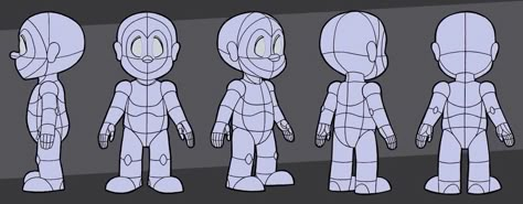 Chibi Character Model Sheet, Chibi Model Sheet, Character Blueprint, 2d Character Model Sheet, 2d Character Turnaround, Character Model Sheet Turnaround, Stylized Character Design Turnaround, Stylized Character Head Turnaround Image, Blender Character Modeling