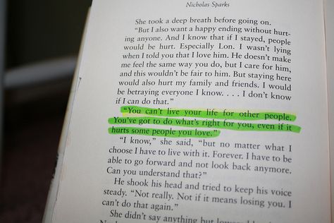 Nicholas Sparks Quotes, Favorite Book Quotes, Nicholas Sparks, The Notebook, Inspirational Quote, Movie Quotes, Cool Words, Book Quotes, Words Quotes