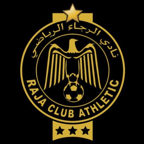 Logo gold Raja Club Athletic, Raja Club, Raja Casablanca, Photo Noir, Green Life, Casablanca, ? Logo, Green, Gold