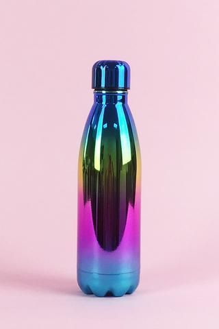 #rainbowcolorfulbrightful Iridescent Decor, Fancy Water, Rainbow Kitchen, Apple Watch Bands Fashion, Stylish Water Bottles, Trendy Water Bottles, Rainbow Water, Metallic Rainbow, Rainbow Decor