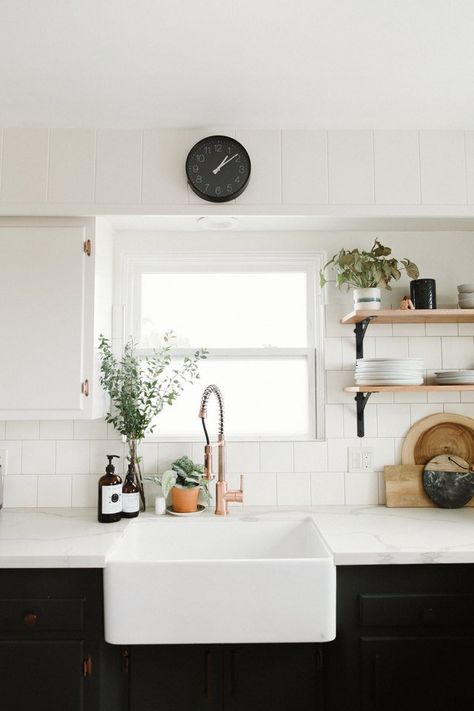 White sinks are very popular in kitchen design, but can be a little trickier to keep clean than stainless steel sinks. With a few household ingredients, you can keep your white sink clean, stain-free, and scratch-free, too! #hunkerhome #whitesink #kitchen #kitchencleaning #kitchengoals Furniture Moodboard, Sink Cleaner, Sink Cleaning, Small Dining Room Table, Old Kitchen Cabinets, White Kitchen Sink, General Cleaning, Sink Ideas, Checklist Printable