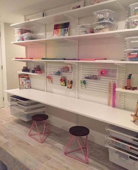 Organized Craft Room, Pegboard Craft Room, Pegboard Kitchen, Small Craft Rooms, Craft Shed, Sewing Room Design, Dream Craft Room, Craft Room Design, Diy Craft Room