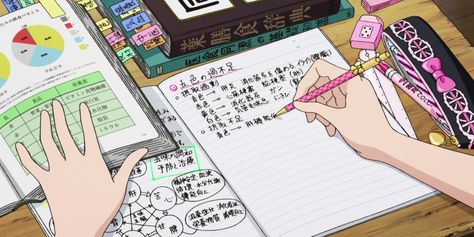 Study Notion Header, Study Aesthetic Header, Notion Header Aesthetic Study, Good Student Aesthetic, Study Header, Anime Study Aesthetic, Study Anime, Anime Study, Slice Of Life Anime