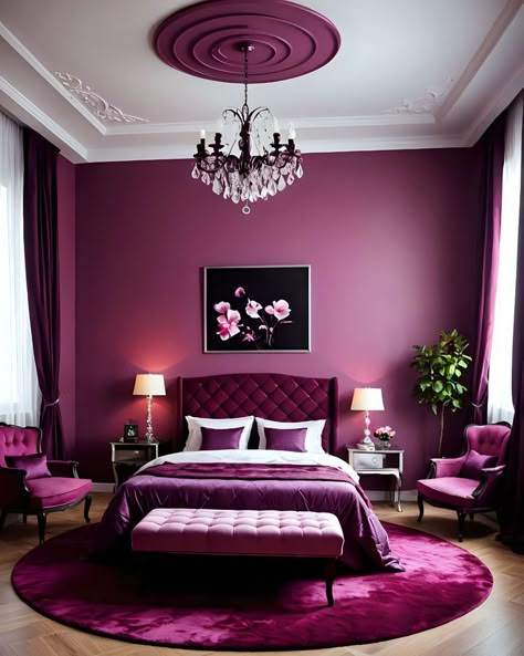 Hi Friends Some Surprise able Thing is waiting for you click on the given below link Magenta Bedroom Ideas, Fem Bedroom, Magenta Bedroom, Magenta Bedrooms, Dusky Pink Bedroom, Moody Living Room, Cliff Side, Purple Living Room, Whimsical Bedroom