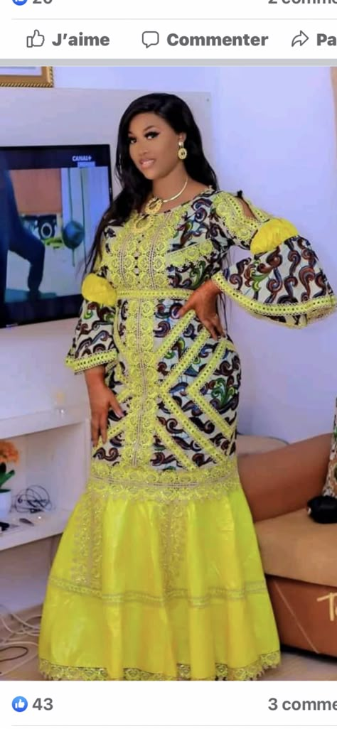 Wax Print Dress, Grand Dakar, African Traditional Wear, Traditional African Clothing, African Print Dress Ankara, African Dresses Modern, African Fashion Traditional, African Fashion Ankara, African Fashion Women Clothing