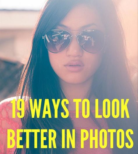 19 Ways to Look Better in Photos. Really good tips - not just for selfies. What Cosmo says goes! Look Better In Photos, Beauty Hacks That Actually Work, Selfie Tips, Top Makeup Products, Foto Tips, Foto Poses, How To Pose, Photo Tips, Find Beauty