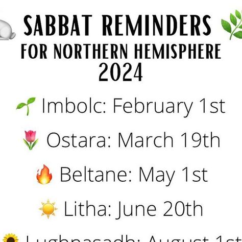 Tips for Witches Everywhere! ✨ on Instagram: "The Wheel of the Year sabbat date reminders for 2024! 🌳 Make sure to hit the SAVE button for future reference. ↗️" 2024 Sabbats, Sabbats 2024, Wheel Of The Year 2024, Witches Wheel, Pagan Practices, The Wheel Of The Year, Wheel Of The Year, December 30, Practical Magic