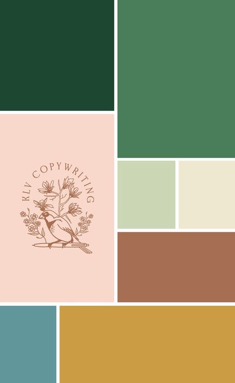 Custom earth tone, nature inspired color palette and branding for a copywriter and social media manager 🌿 Earth Colour Palette, Tone Color Palette, Earth Tone Color Palette, Brand Website Design, Earth Tone Color, House Color Palettes, Branding Resources, Brand Website, Nature Color Palette