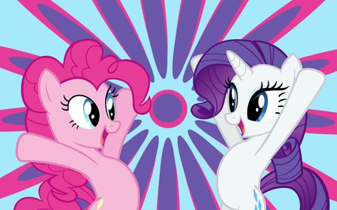 pinkie pie and rarity wallpaper Pinkie Pie And Rarity, Rarity Wallpaper, Mlp Rarity, My Little Pony Rarity, Mlp Memes, My Little Pony Poster, My Lil Pony, Cool 3d, Pinkie Pie