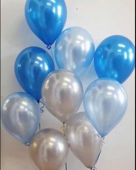 Beautiful helium balloons in Calgary. Balloons in Calgary with delivery. Large assortment Contact us ✔️Direct 12 Balloons, Pearl Balloons, Boy Baby Shower Decor, Silver Balloons, Bride To Be Balloons, Baby Shower Blue, Blue Birthday Parties, Clear Balloons, Blue Bridal Shower