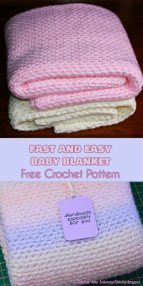 Easiest Crochet, Crochet Baby Blanket Beginner, Crochet Baby Blanket Free Pattern, Easy Baby Blanket, Easy Crochet Baby Blanket, Crochet For Beginners Blanket, Easy Crochet Blanket, Easy Crochet Baby, Baby Afghan Crochet