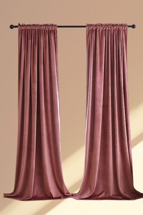 Rose Velvet Curtains, Dusty Rose Curtains, Dusty Rose Bedding, Dusty Pink Curtains, Sailor Room, Pink Velvet Curtains, Pink Blackout Curtains, Rose Curtains, Rose Nursery