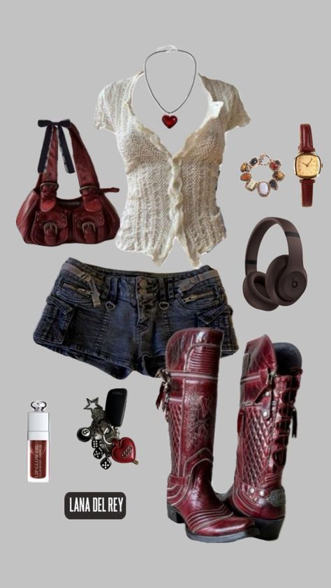 Y2k Blouse Outfit, Girly Alt Outfits, Fire Outfits Aesthetic, 2000s Fashion Inspiration, Southern Outfits, Dream Outfits, Swaggy Outfits, Dream Style, Cute Simple Outfits