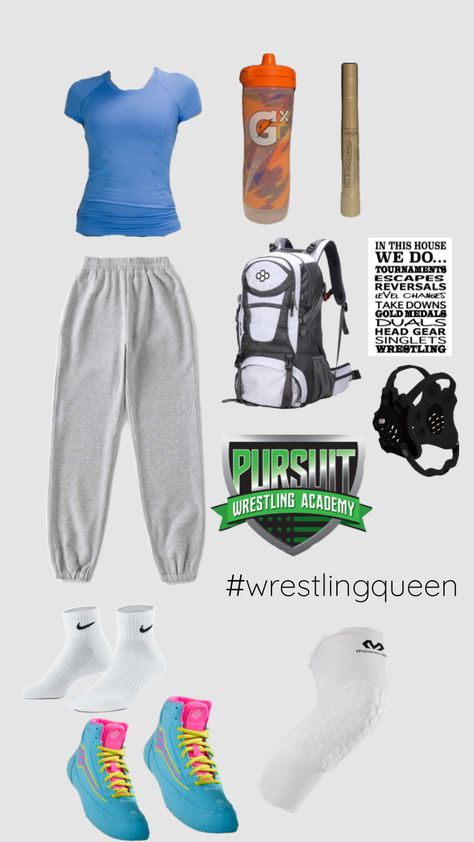 #wrestlingqueen #wrestlingpractice Wrestling Practice Outfit, Wrestling Bag Essentials, Wrestling Outfits Womens Ideas, Cute Wrestling Outfits, Wrestling Diet, Wrestling Practice, Wrestling Aesthetic, Sports Mom Outfit, Wrestling Workout