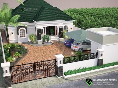 Modern Bungalow House Plans, House Design Plans, Modern Bungalow House Design, 3 Bedroom Bungalow, Bungalow Style House, Bungalow Style House Plans, 3d House Plans, House Plans Mansion, Modern Bungalow House