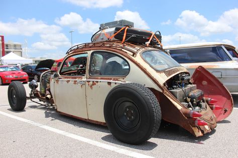 Jeremey Rainey’s Volkswagen Beetle rat rod is the definition of the “built not bought” slogan… Read More Shtf Vehicle, Volkswagen 181, Vw Rat Rod, Built Not Bought, Rat Rod Trucks, Volkswagen Aircooled, Atv Car, Crate Motors, Road Trip Car