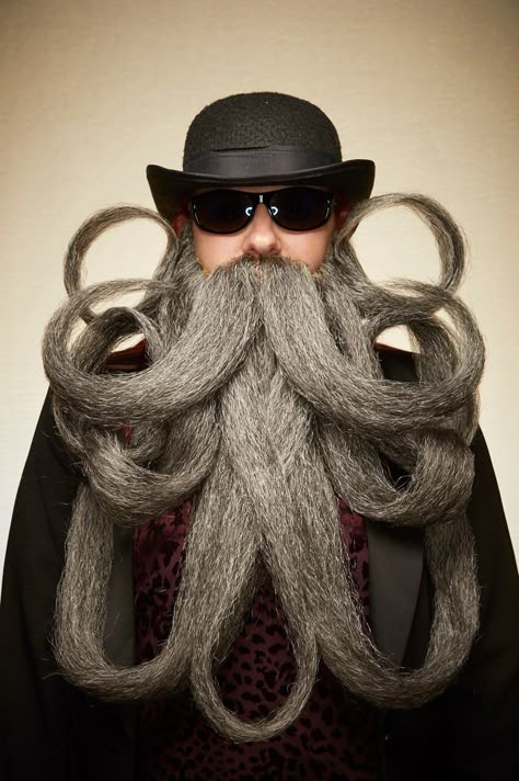 Portraits of the Wildest Creations at the 2019 Beard and Moustache Championships Men Beards, No Shave November, Beard Art, Epic Beard, Beard Lover, Great Beards, Long Beards, Bald Men, Beard Styles For Men