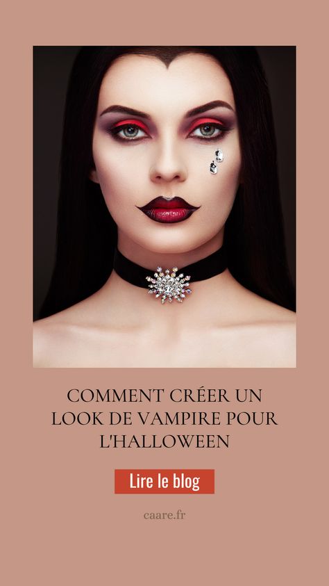 maquillage vampire fillette Halloween Vampire, Halloween Make Up, Halloween Make, Halloween Face, Face Makeup, Eyeliner, Halloween Face Makeup, Choker Necklace, Halloween