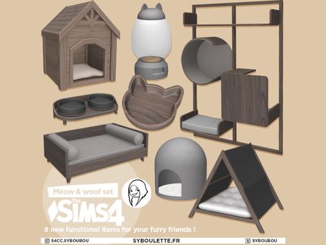 Meow and woof pets cc sims 4 - Syboulette Custom Content for The Sims 4 Animal Mods Sims 4, Sims 4 Dog Furniture, Sims 4 Dog Kennel Cc, Ts4 Pet Bed, Animals Sims 4 Cc, Sims 4 Cats And Dogs Cc Beds, Sims 4 Pet Accessories, Sims 4 Custom Content Pets, Ts4 Cc Pet Stuff